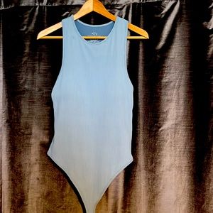 Klassy Network high neck bodysuit blue Large